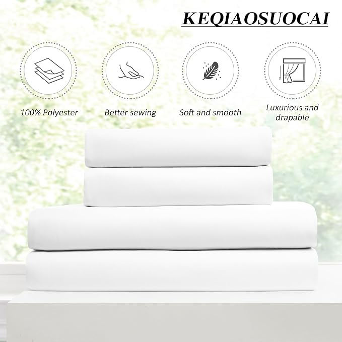 Pleated White Curtains 72 Inches Long - Image 5