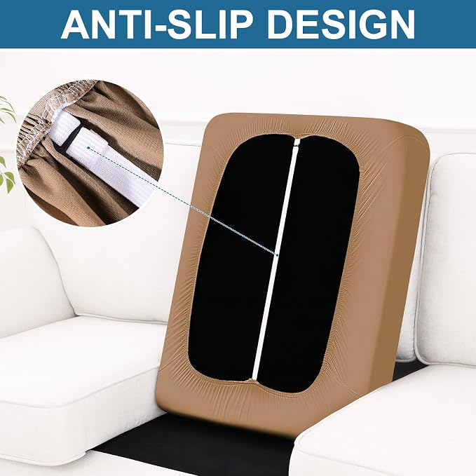 Smiry Printed Couch Cushion Covers, Stretch Soft Couch Covers - Image 4