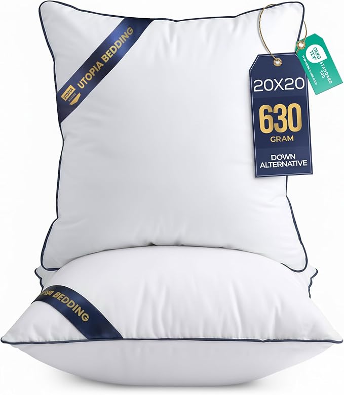 Utopia Bedding 20x20 Throw Pillow Inserts, Decorative Pillows, Plush & by UTOPIABEDDING