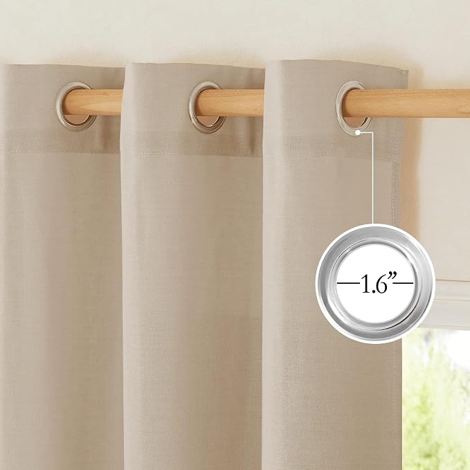 NICETOWN Linen 36 inch Curtains - Image 5
