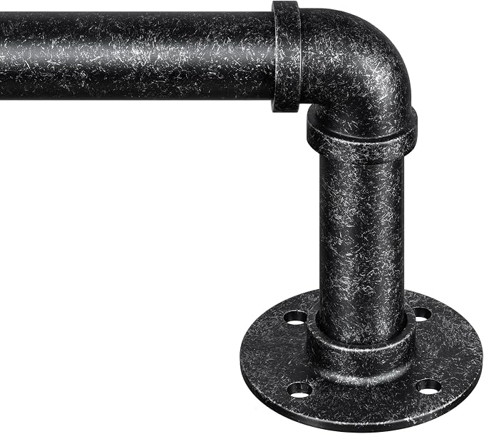 Zeerobee Curtain Rods for Windows 48 to 84, 1 Inch Industrial Wrap Around by zeerobee