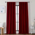 Simplebrand Ava Red Blackout Curtains by Simplebrand