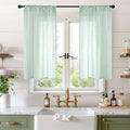 BGment Sage Green Linen Curtains 40 Inch Length by BGment