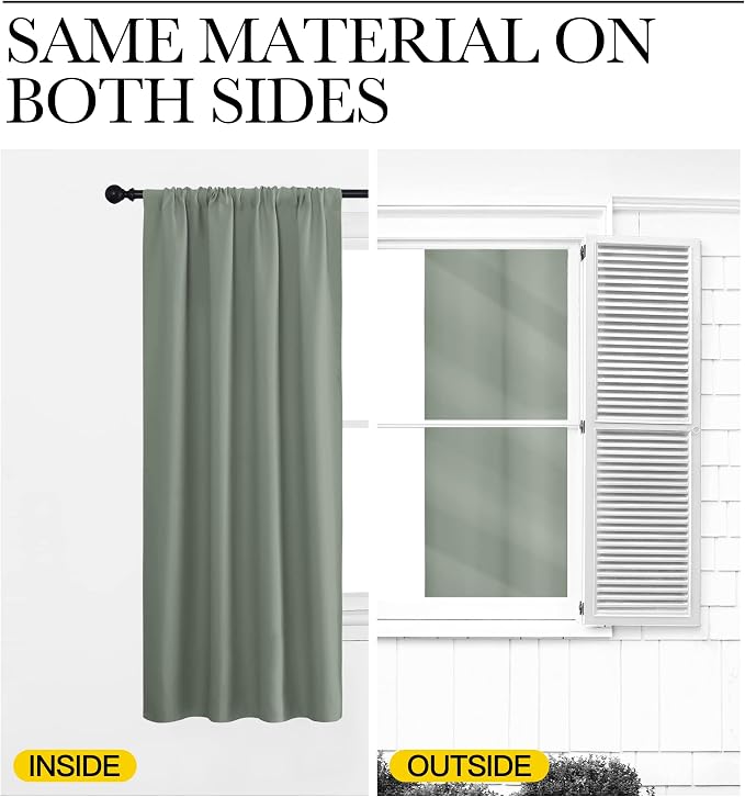 NICETOWN Window Curtains Blackout Drapes - Image 5