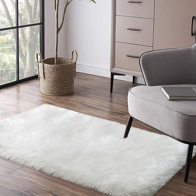 Faux Fur Rug, Ultra Soft Fuzzy Shag Rug - Image 2
