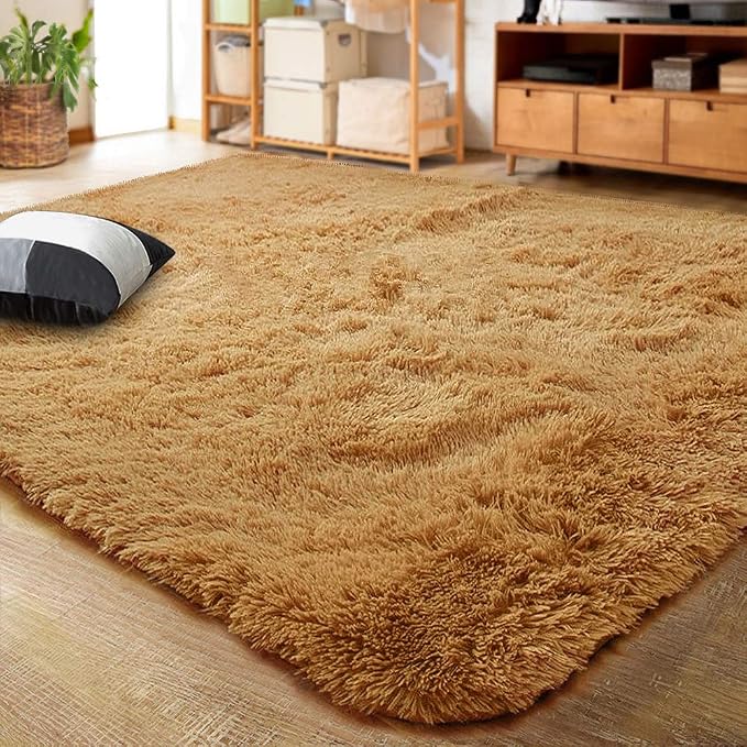 LOCHAS Ultra Soft Indoor Modern Area Rugs Fluffy Living Room Carpets by LOCHAS