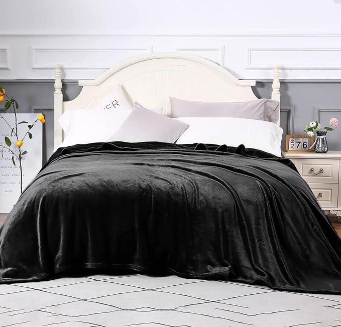 TASTHROW Large Flannel Fleece Throw Blanket, 90×90 Inch - Image 2