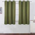 LEMOMO Oilve Green Blackout Curtains 38 x 54 Inch Length/Set of 2 Curtain by Lemomo