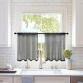 MIULEE 2 Panels Kitchen Tiers Half Window Sheer Halloween Curtains-Rod Pocket by MIULEE