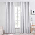 Deconovo Blackout Curtains, Thermal Insulated, W52 x L84 2 Panels, Back Tab by Deconovo