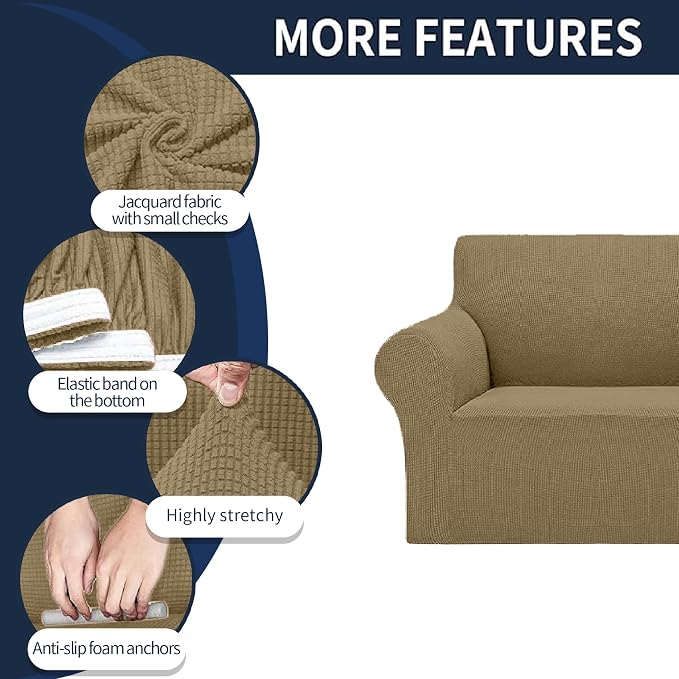 Cupuamon 2026 New Stretch Chair Sofa Slipcovers Couch Cover - Image 4