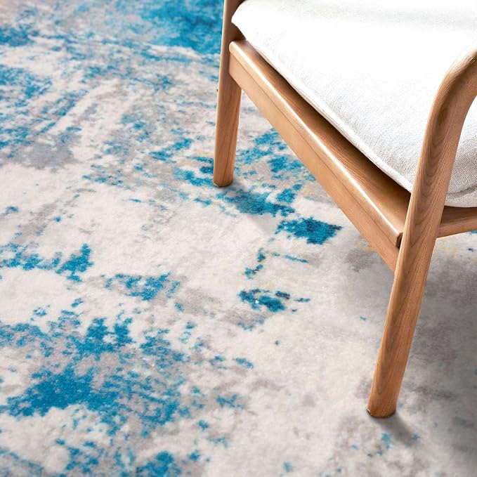 KOZYFLY Modern Abstract 3x5 Area Rug Washable Bedroom Rug Throw Entry Mat - Image 7