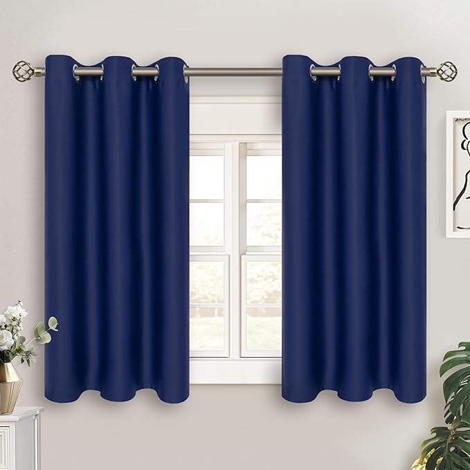 BGment Kitchen Curtains for Small Windows, 45 inch Curtains 2 Panels Set by BGment