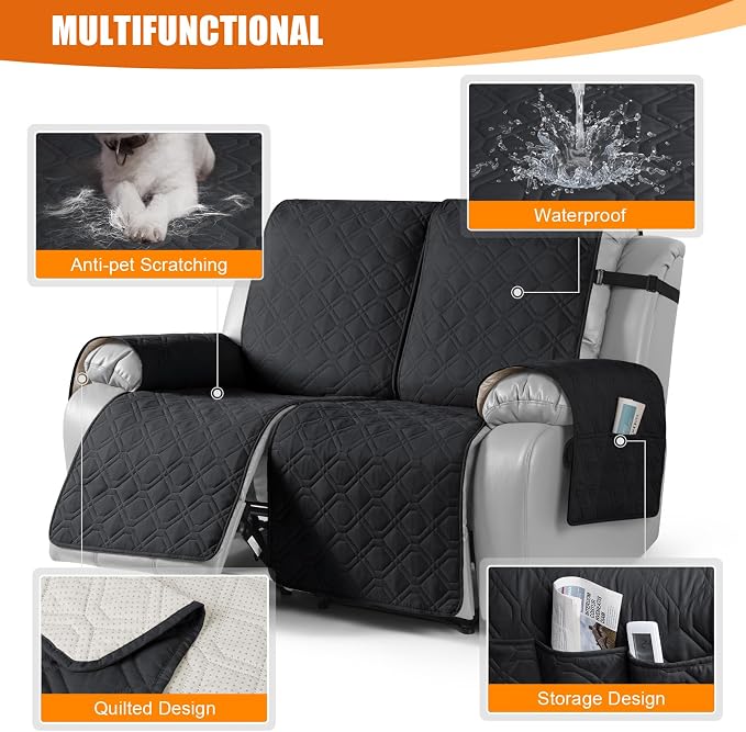 VANSOFY Waterproof Recliner Couch Covers, Sofa Covers 1-Piece Washable - Image 7