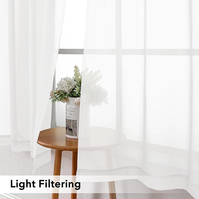 Simplebrand White Tier Curtains - Image 3