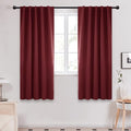 Deconovo Blackout Curtains, Thermal Insulated, W42 x L72 2 Panels, Back Tab by Deconovo