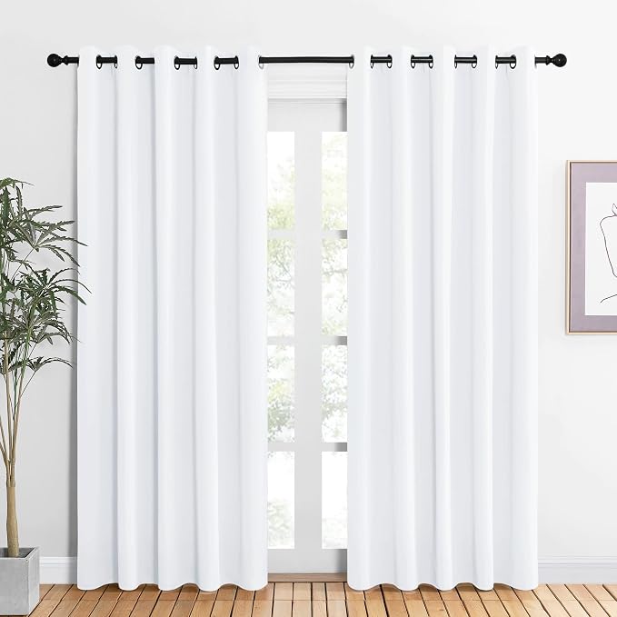 NICETOWN 50% Light Blocking Curtain Panels by NICETOWN