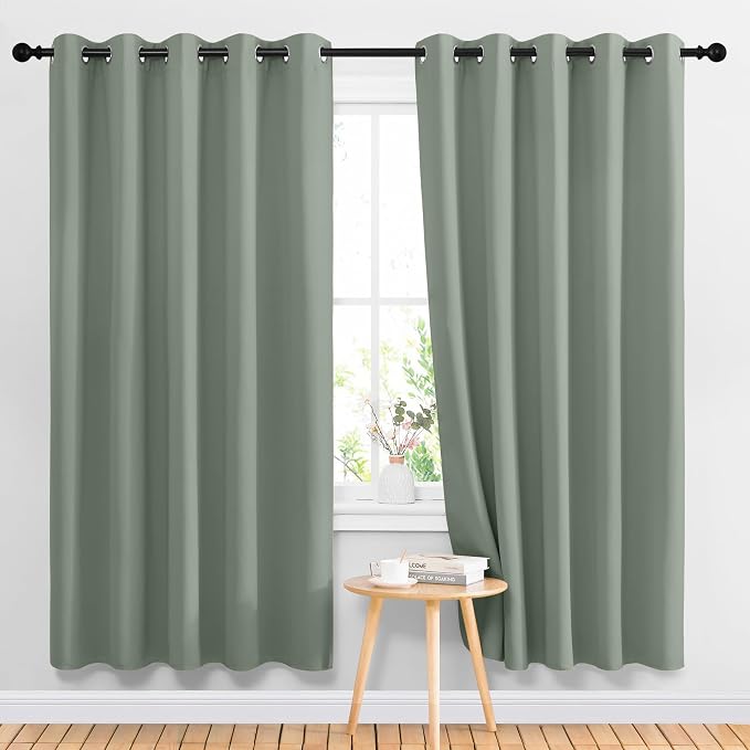 NICETOWN Sage Green Blackout Curtains & Drapes by NICETOWN