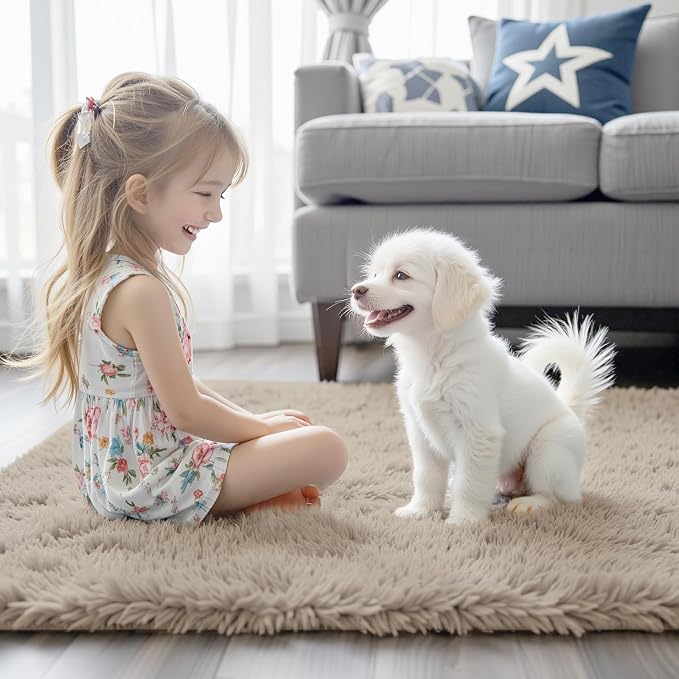 8x10 Area Rugs for Living Room Bedroom, Large Area Rug Shaggy Carpet Soft Plush - Image 7