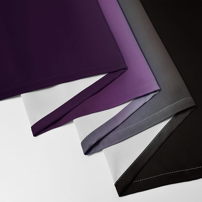 Yakamok Blackout Ombre Purple and Black Curtains - Image 7