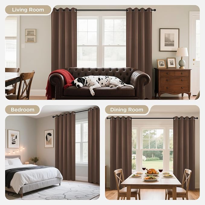 Joydeco Blackout Curtains 84 Inch Length 2 Panels Set, Thermal Insulated Long - Image 8