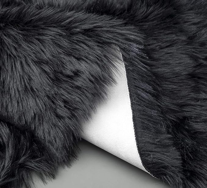 Ciicool Ultra Soft Faux Sheepskin Fur Rug Fluffy Rug - Image 6