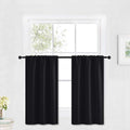 RYB HOME Blackout Cafe Curtains 30 inch Length, Short Light UV Heat Blocking by RYBHOME