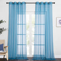 NICETOWN Living Room Sheer Curtains 96 inch Length, Grommet Airy Voile Sheer by NICETOWN