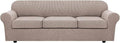 4 Piece Stretch Sofa Covers for 3 Cushion Couch Covers Furniture Slipcovers by HVERSAILTEX
