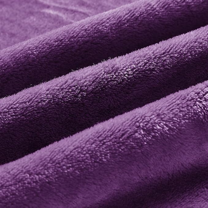 BEDELITE Fleece Blanket Purple Throw Blanket - Image 3