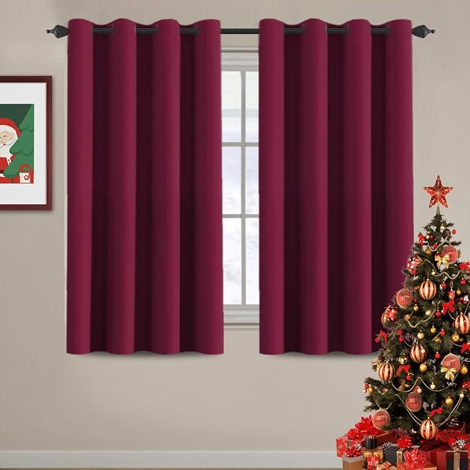 H.VERSAILTEX Blackout Curtains for Christmas Thermal Insulated Window Treatment by HVERSAILTEX