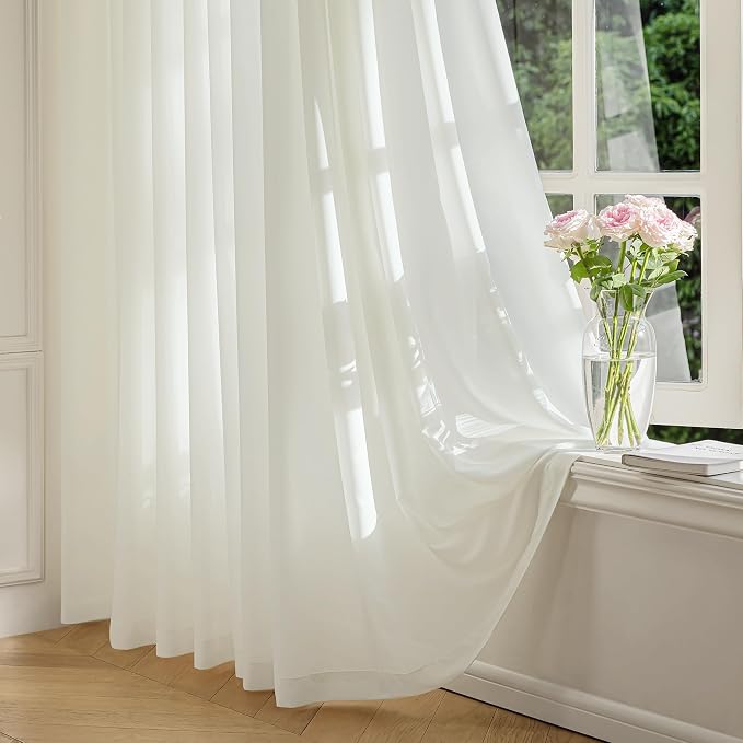 FMFUNCTEX Sheer Non-See-Through Netural Beige Curtains by Fmfunctex