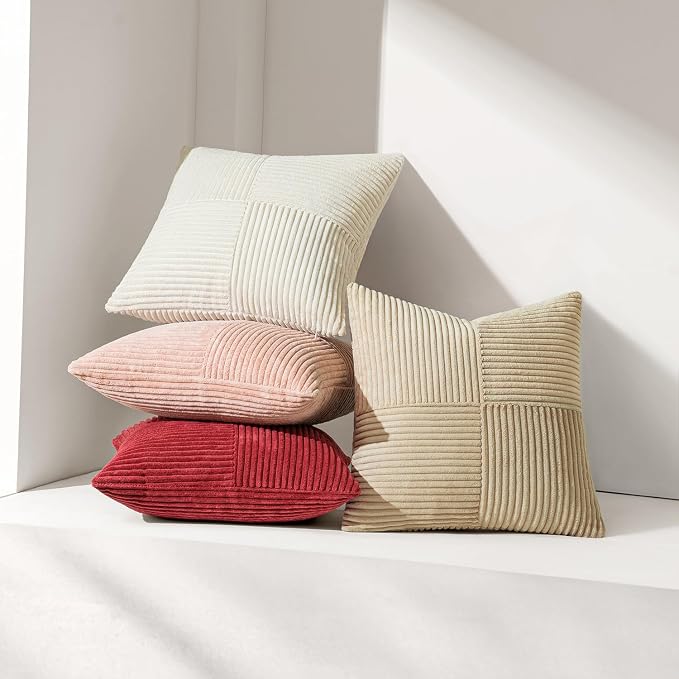 MIULEE Beige Decorative Lumbar Throw Pillow Covers 14x24 Inch - Image 5