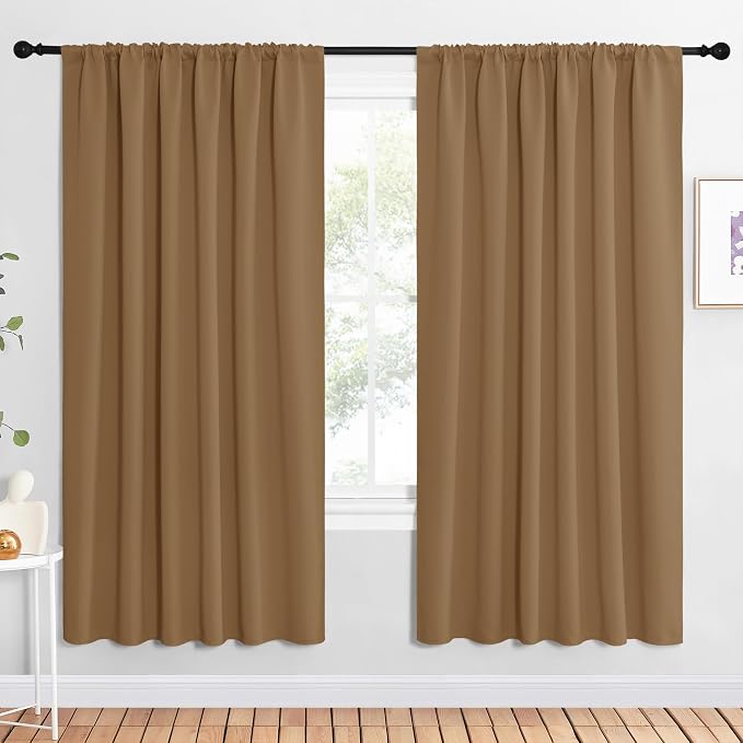 NICETOWN Bedroom Window Curtain Panels, 2 Panels, 62 in x 72 in, Window by NICETOWN