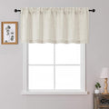 OWENIE Natural Valances for Windows 1 Pcs 22 Inch Length, Light Filtering by OWENIE