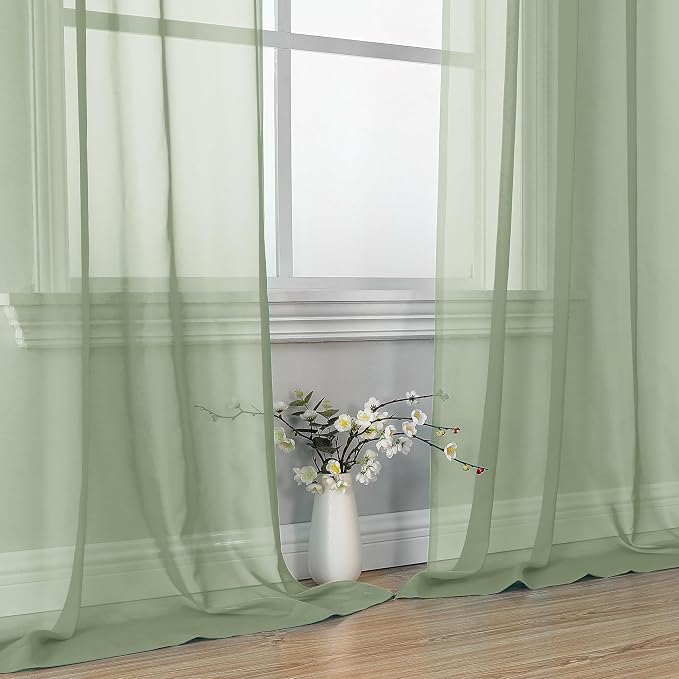 OVZME Bedroom Curtains 2 Panel Sets 84" Inch Length - Image 8