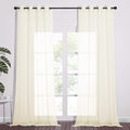 NICETOWN Sheer Curtain Panels 96 inch Cream Beige by NICETOWN