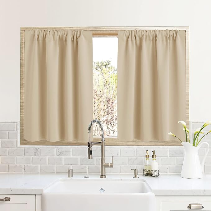 RYB HOME RV Curtains for Camper Windows, Mini Small Thermal Insulated Sunlight by RYBHOME