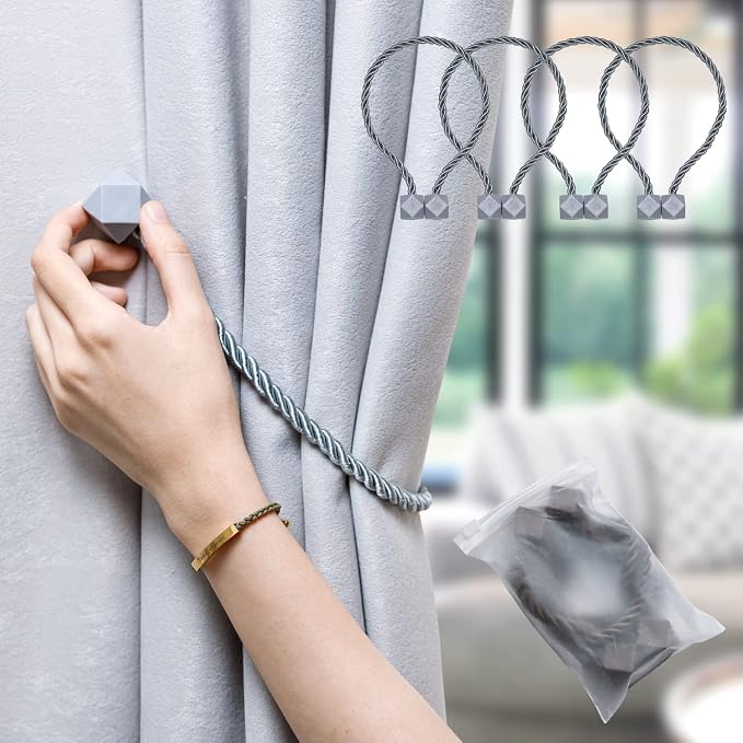 NazTur Magnetic Curtain Tiebacks- Upgrade 2022 - Image 8