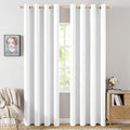 MIULEE 100% Blackout Linen Textured Curtains by MIULEE