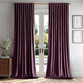 MIULEE Dark Purple Velvet Curtains 90 inches by MIULEE