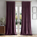 MIULEE Dark Purple Velvet Curtains 52x108 inches Luxury Blackout Curtains | by MIULEE