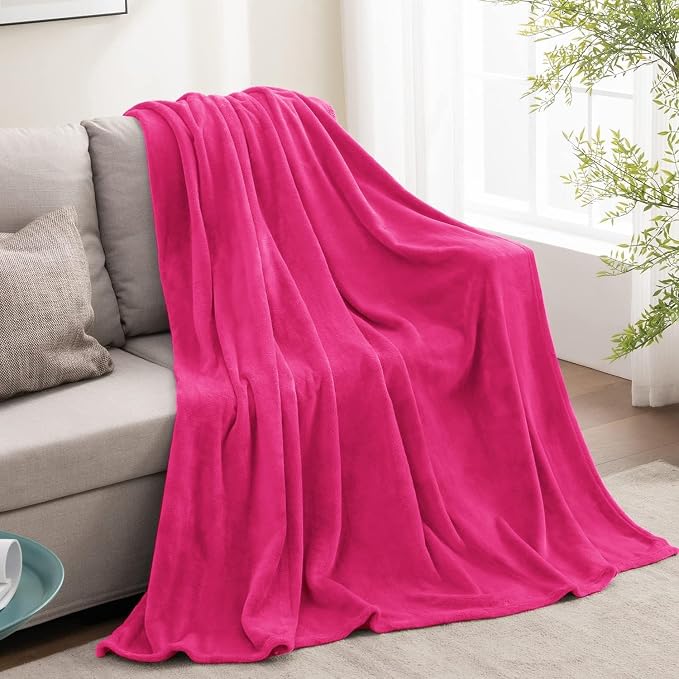 BEDELITE Fleece Blanket Hot Pink Valentines Throw Blanket - Image 7