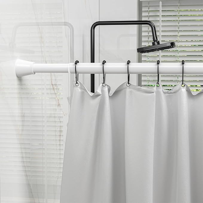 AIZESI Spring Tension Rods Adjustable Tension Curtain Rod Small Tension Rod No - Image 9