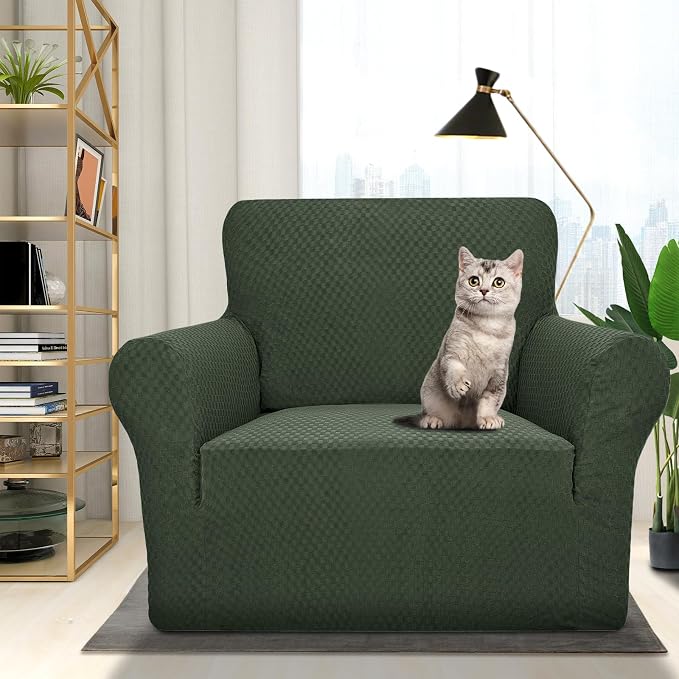 ZNSAYOTX 1 Piece Jacquard Chair Slipcovers - Image 2