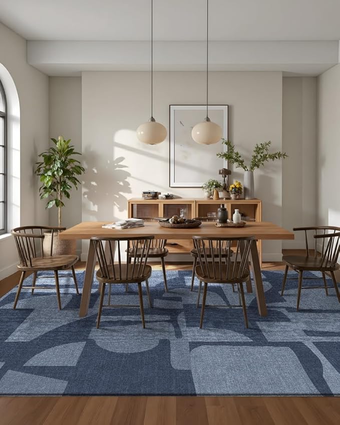 Latte&Fog 6x9 Area Rugs for Living Room Bedroom, Modern Abstract Washable Rug - Image 5