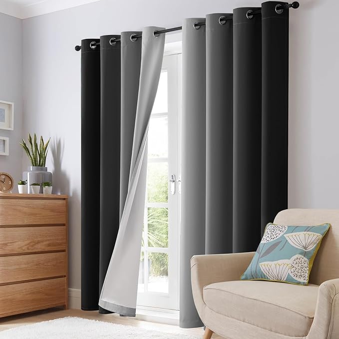 SimpleHome Ombre 100% Blackout Curtains - Image 7
