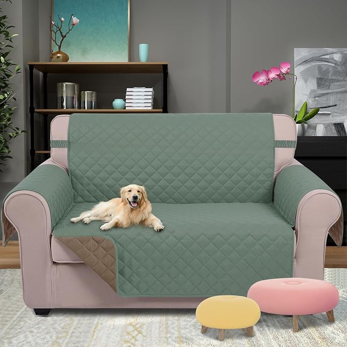 U-NICE HOME Loveseat Sofa Cover Reversible Couch Covers - Image 2