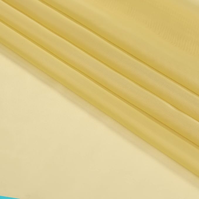 OWENIE Gold Sheer Curtains 96 Inch Length 2 Panels Set, Elegant Sheer Curtains - Image 7
