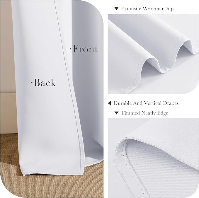 PONY DANCE Kitchen Curtains White - Image 6